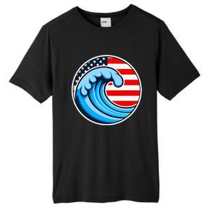 Vote Blue Democrat Election 2024 Blue Wave Democracy Women Tall Fusion ChromaSoft Performance T-Shirt