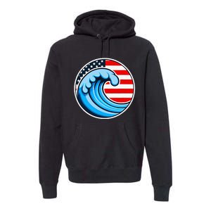 Vote Blue Democrat Election 2024 Blue Wave Democracy Women Premium Hoodie