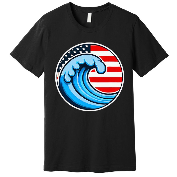 Vote Blue Democrat Election 2024 Blue Wave Democracy Women Premium T-Shirt