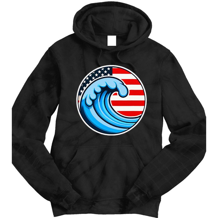 Vote Blue Democrat Election 2024 Blue Wave Democracy Women Tie Dye Hoodie