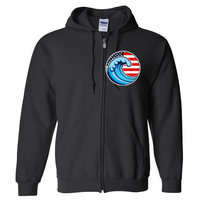 Vote Blue Democrat Election 2024 Blue Wave Democracy Women Full Zip Hoodie