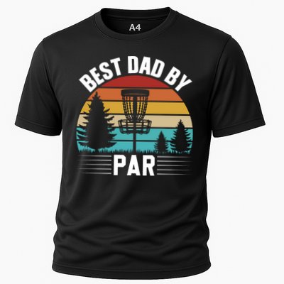 Vintage Best Dad By Par Disc Golf Performance Shirt