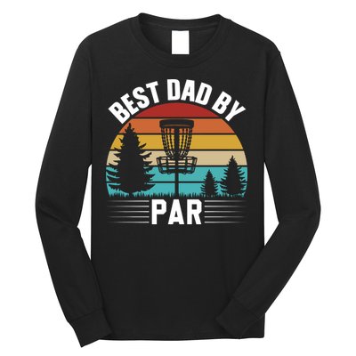 Vintage Best Dad By Par Disc Golf Long Sleeve Shirt