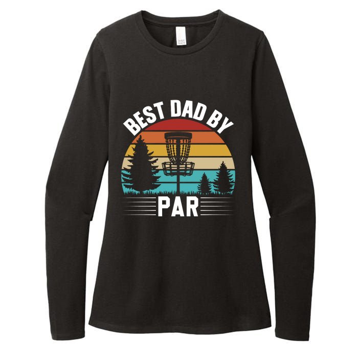 Vintage Best Dad By Par Disc Golf Womens CVC Long Sleeve Shirt