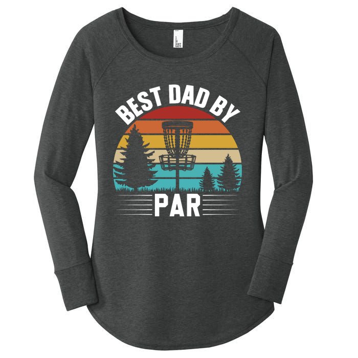 Vintage Best Dad By Par Disc Golf Women's Perfect Tri Tunic Long Sleeve Shirt