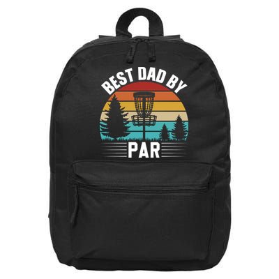 Vintage Best Dad By Par Disc Golf 16 in Basic Backpack