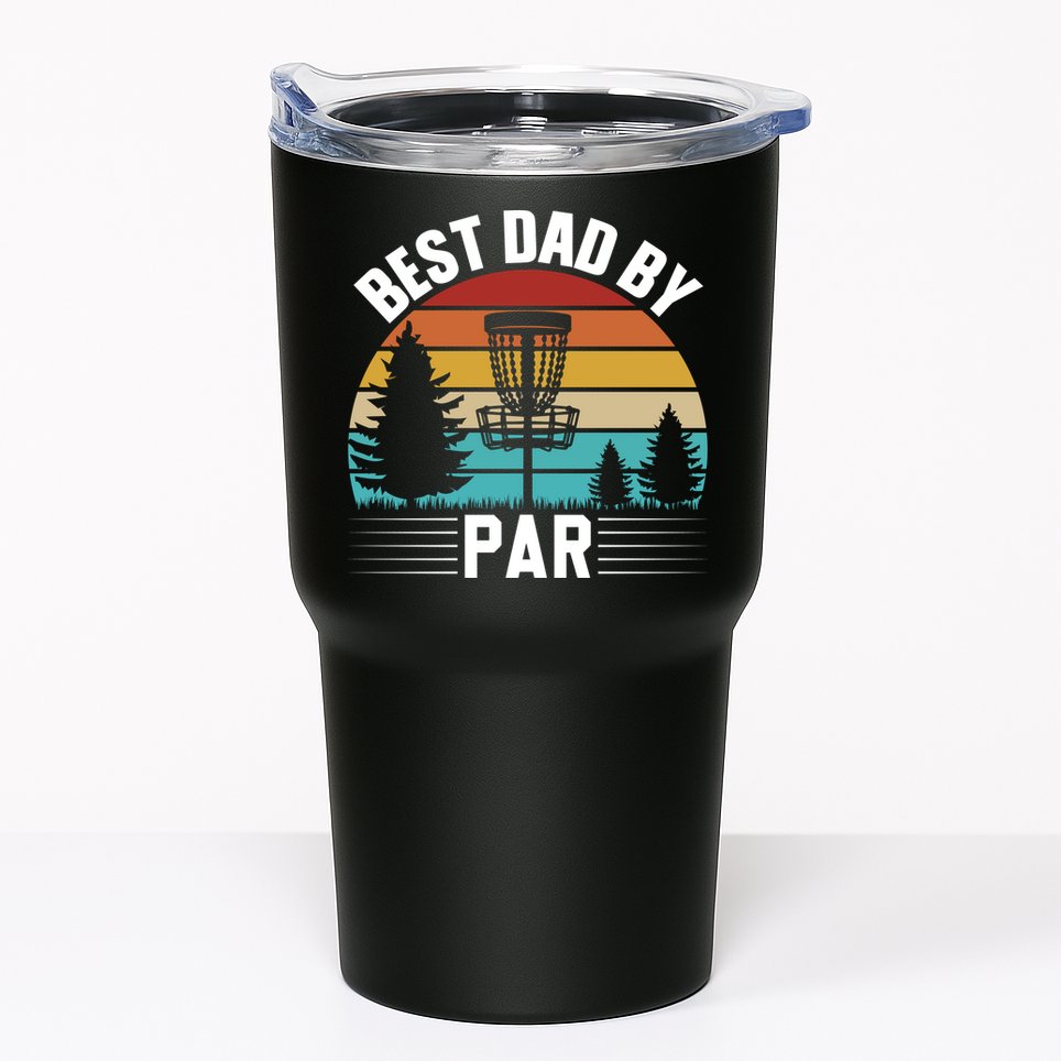 Vintage Best Dad By Par Disc Golf Tumbler