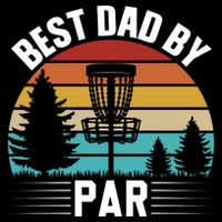 Vintage Best Dad By Par Disc Golf Toddler T-Shirt