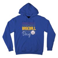 Vintage Baseball Day Sport Lover Ball Player Great Gift Hoodie