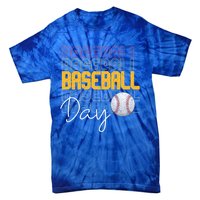 Vintage Baseball Day Sport Lover Ball Player Great Gift Tie-Dye T-Shirt