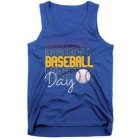 Vintage Baseball Day Sport Lover Ball Player Great Gift Tank Top