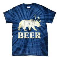 Vintage Bear Deer Funny Beer Tie-Dye T-Shirt