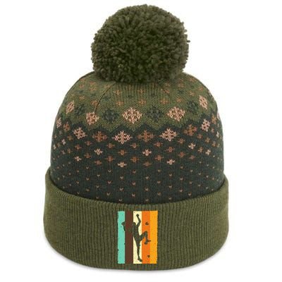 Vintage Bouldering Design Rock Climbing For Men Women Kids The Baniff Cuffed Pom Beanie