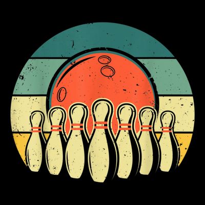 Vintage Bowling Design For Men Women Bowling Player Bowlers T-Shirt