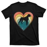 Vintage Boxer Dog Heart Valentines Day T-Shirt