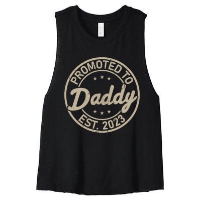 Vintage Badge Dad T Women's Racerback Cropped Tank