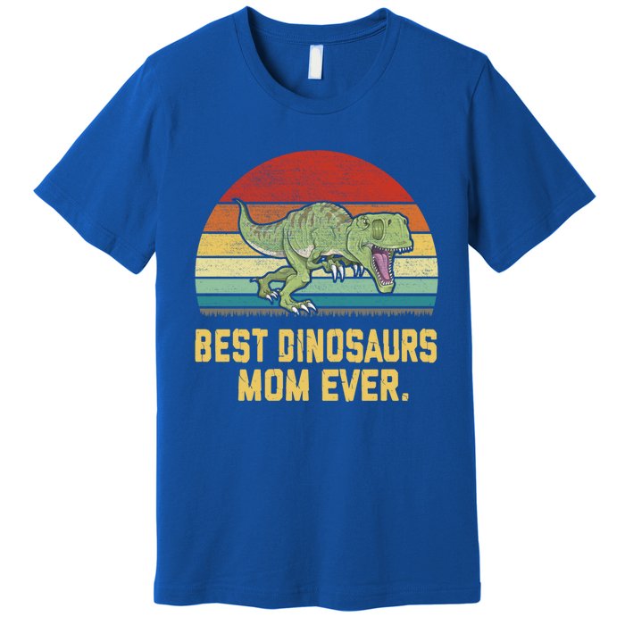 Vintage Best Dinosaurs Mom Ever Gift Premium T-Shirt