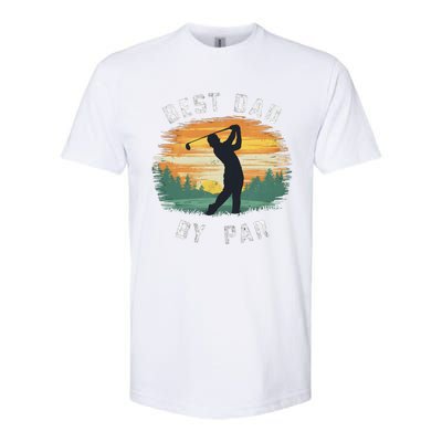 Vintage Best Dad By Par Funny Golfing FatherS Day Golf Gift Softstyle® CVC T-Shirt