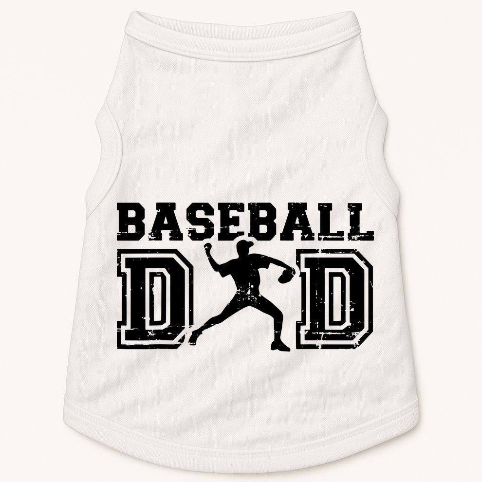 Vintage Baseball Dad Doggie Tank