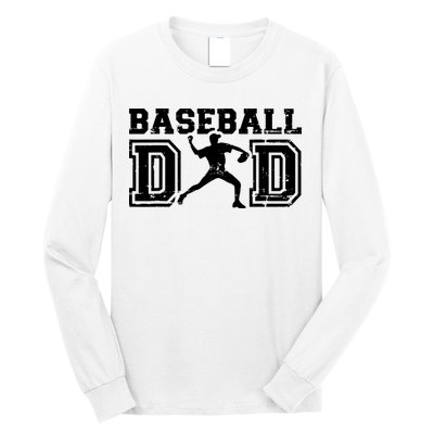 Vintage Baseball Dad Long Sleeve Shirt