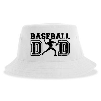 Vintage Baseball Dad Sustainable Bucket Hat