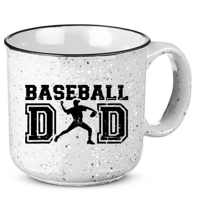 Vintage Baseball Dad 15oz Campfire Ceramic Mug