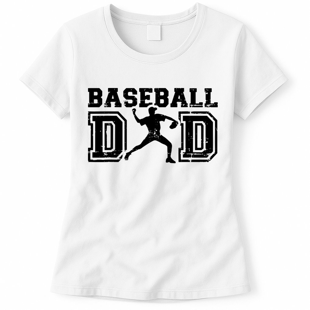 Vintage Baseball Dad Womens T-Shirt