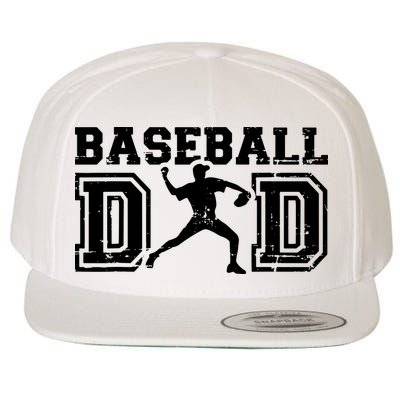 Vintage Baseball Dad Wool Snapback Cap