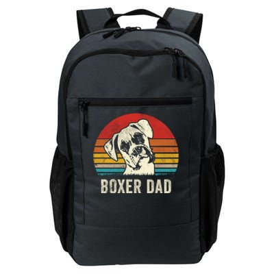 Vintage Boxer Dad Ever Daddy Funny Gift Dog Dad Father Gift Daily Commute Backpack