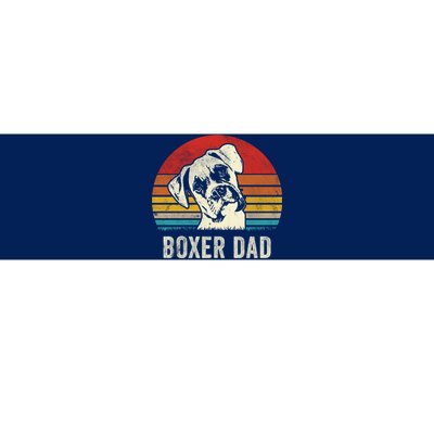 Vintage Boxer Dad Ever Daddy Funny Gift Dog Dad Father Gift Bumper Sticker