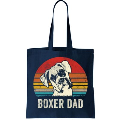 Vintage Boxer Dad Ever Daddy Funny Gift Dog Dad Father Gift Tote Bag