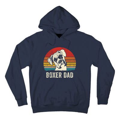 Vintage Boxer Dad Ever Daddy Funny Gift Dog Dad Father Gift Tall Hoodie