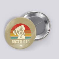 Vintage Boxer Dad Ever Daddy Funny Gift Dog Dad Father Gift Button