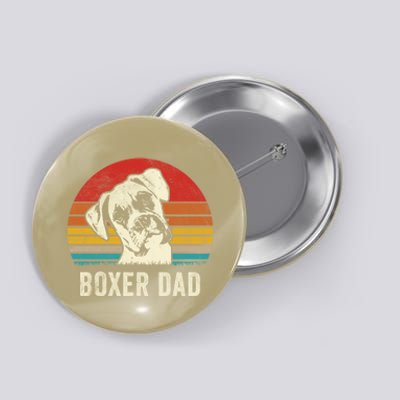 Vintage Boxer Dad Ever Daddy Funny Gift Dog Dad Father Gift Button