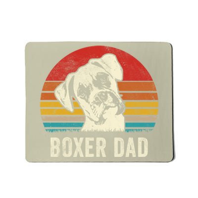 Vintage Boxer Dad Ever Daddy Funny Gift Dog Dad Father Gift Mousepad