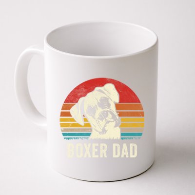 Vintage Boxer Dad Ever Daddy Funny Gift Dog Dad Father Gift Coffee Mug