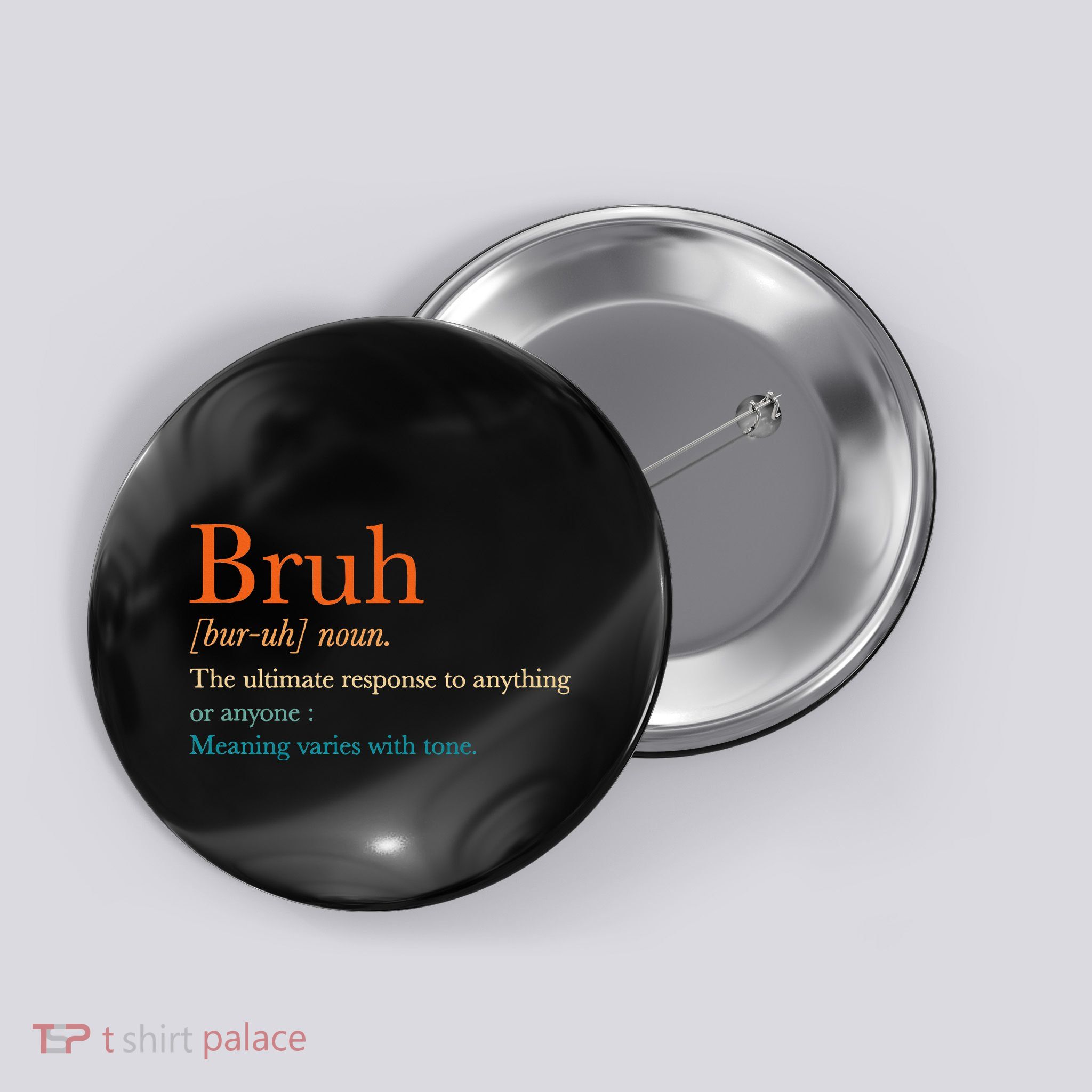 Vintage Bruh Definition Hilarious Button