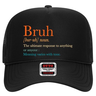 Vintage Bruh Definition Hilarious Trucker Hat