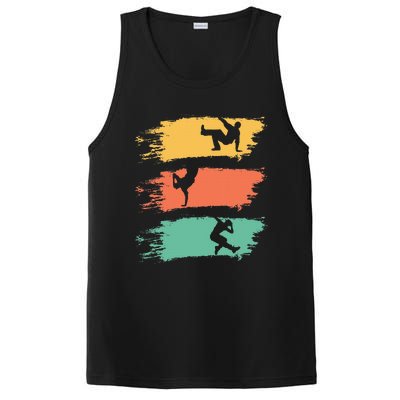 Vintage Breakdancing Design For Breakdance Dancer PosiCharge Competitor Tank