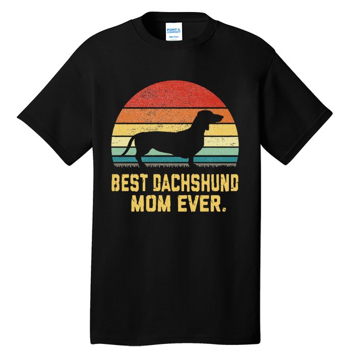 Vintage Best Dachshund Mom Ever Tall T-Shirt