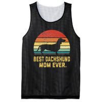 Vintage Best Dachshund Mom Ever Mesh Reversible Basketball Jersey Tank