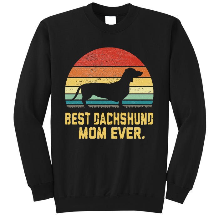 Vintage Best Dachshund Mom Ever Tall Sweatshirt