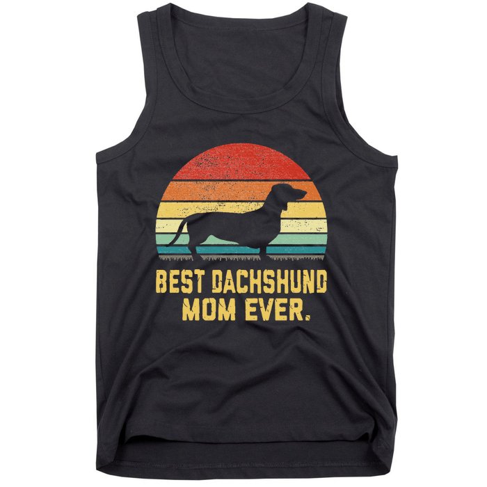 Vintage Best Dachshund Mom Ever Tank Top