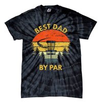 Vintage Best Dad By Par Disc Golf Fathers Day Gift Tie-Dye T-Shirt