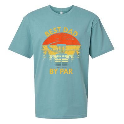 Vintage Best Dad By Par Disc Golf Fathers Day Gift Sueded Cloud Jersey T-Shirt