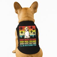 Vintage Beagle Dog Funny Every Snack You Make Bite You Take Doggie Tank