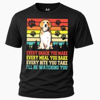 Vintage Beagle Dog Funny Every Snack You Make Bite You Take Performance Shirt