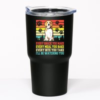 Vintage Beagle Dog Funny Every Snack You Make Bite You Take Tumbler