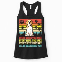 Vintage Beagle Dog Funny Every Snack You Make Bite You Take Womens Tank Top
