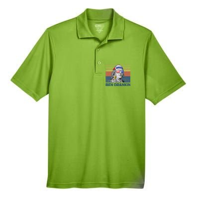 Vintage Ben Drankin Funny Gift Men's Origin Performance Pique Polo